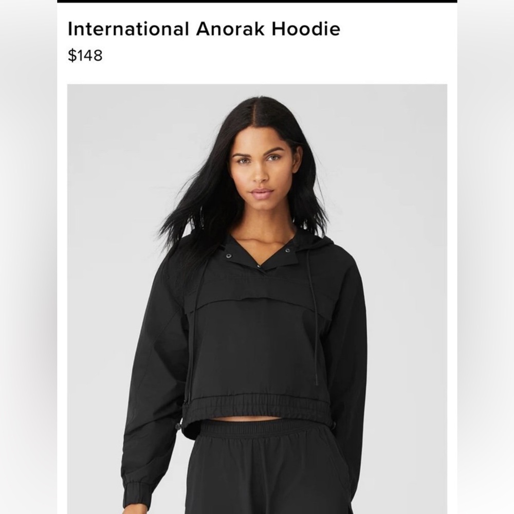 NWOT ALO Yoga Women’s International Anorak Hoodie Large